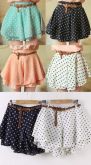 Shorts/Saia c/ bolinhas