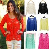 Blusa de Renda c/ manga (SOB ENCOMENDA)