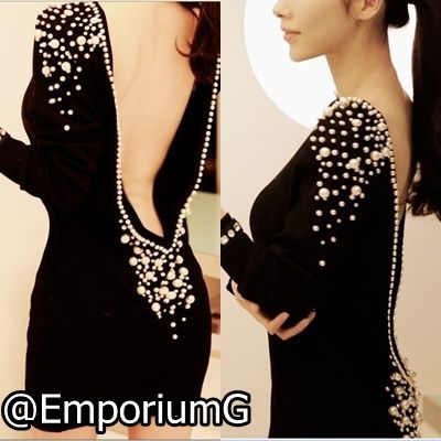 Vestido c/ Bordados em Pérolas