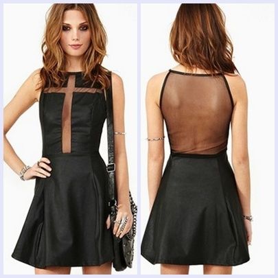 Vestido Crucifixo c/ detalhes Transparentes